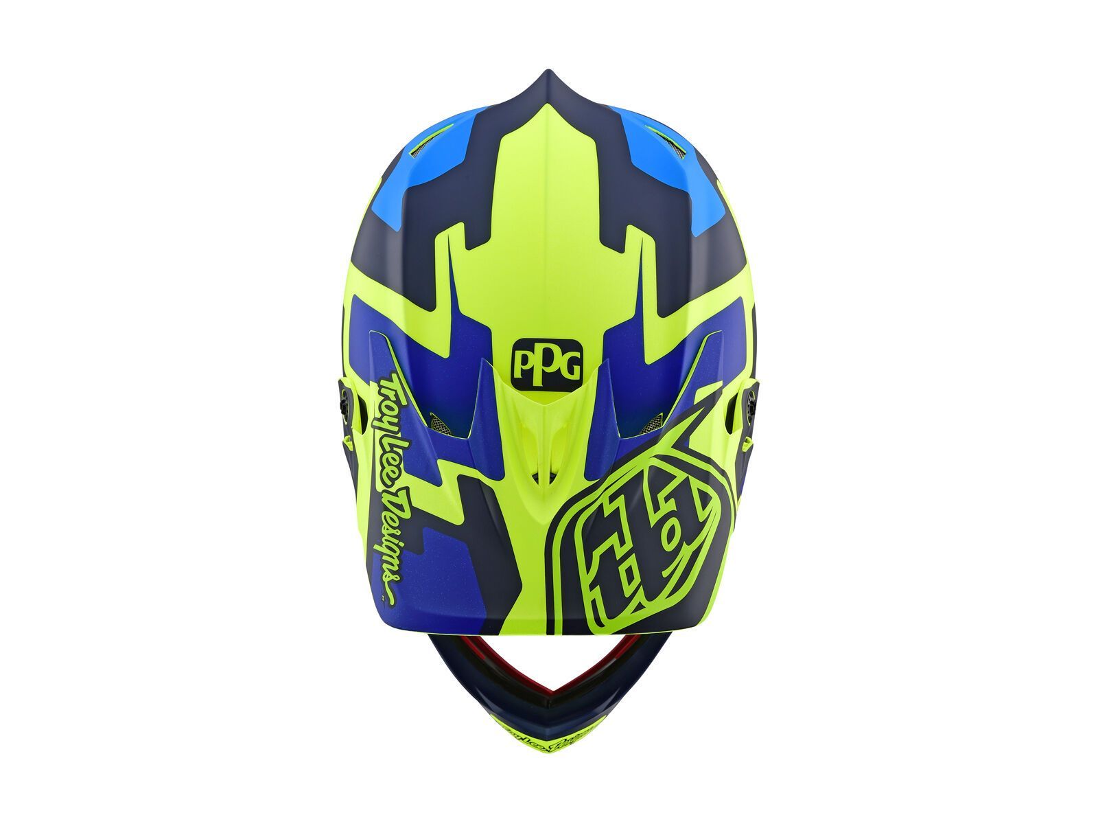TroyLee Designs D3 Fiberlite Speedcode Helmet, yellow/blue - Bild 3