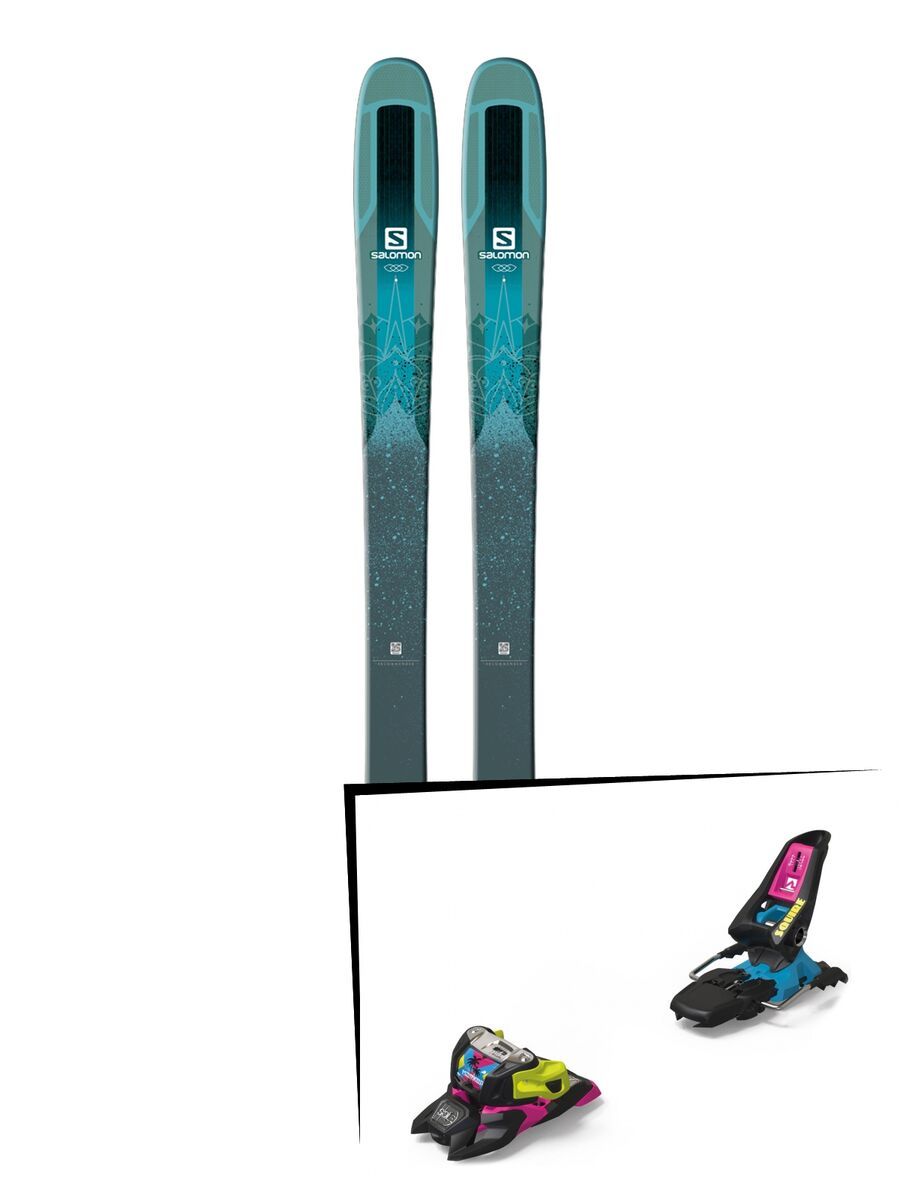 Set: Salomon QST Lumen 99 2018 + Marker Squire 11 ID black/pink/blue - Bild 1