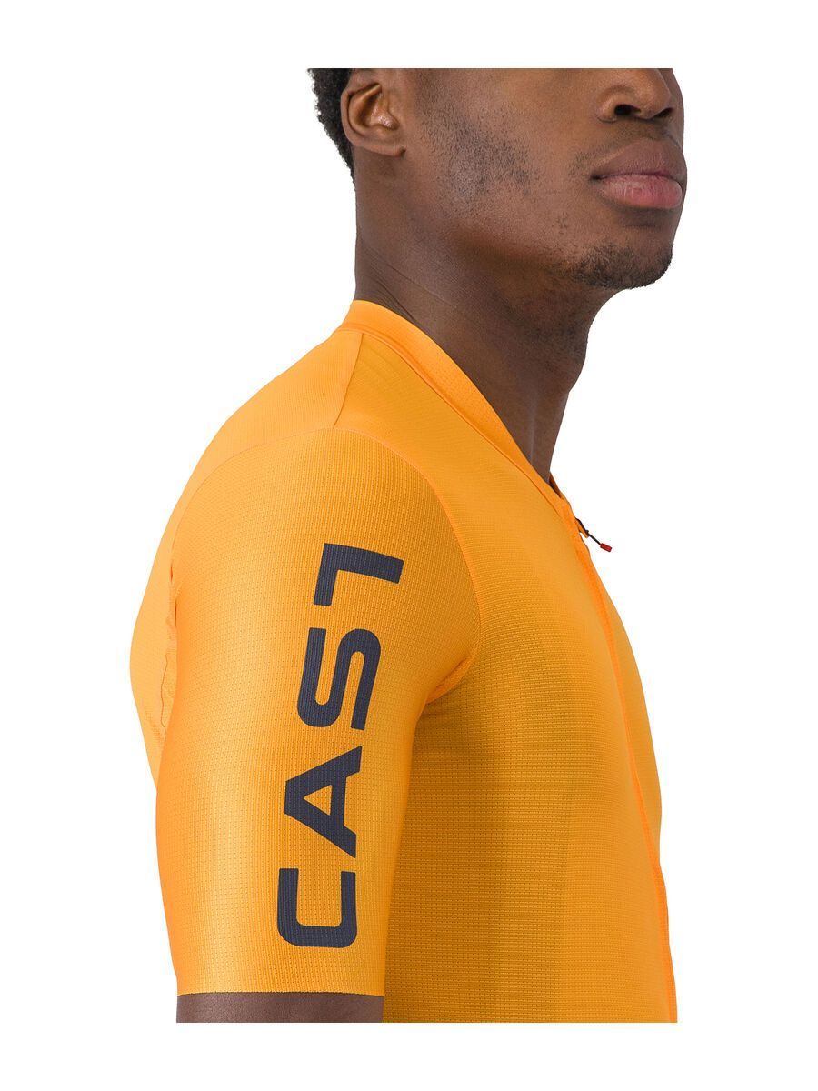 Castelli Entrata Apex Jersey, vivid orange/twilight blue - Bild 4