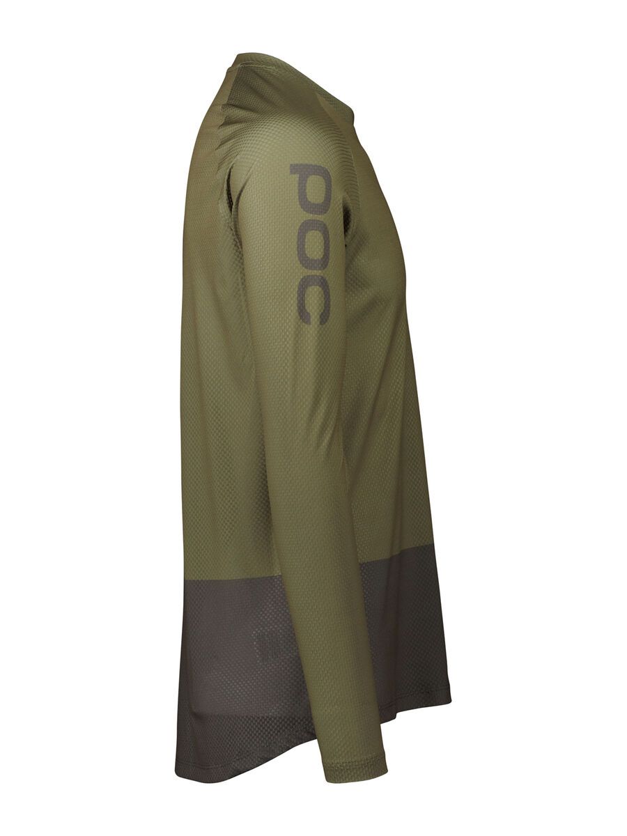 POC MTB Pure LS Jersey, epidote green/sylvanite grey - Bild 2