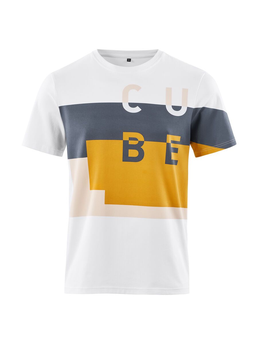 Cube T-Shirt The Service Course, white´n´blue´n´yellow - Bild 1