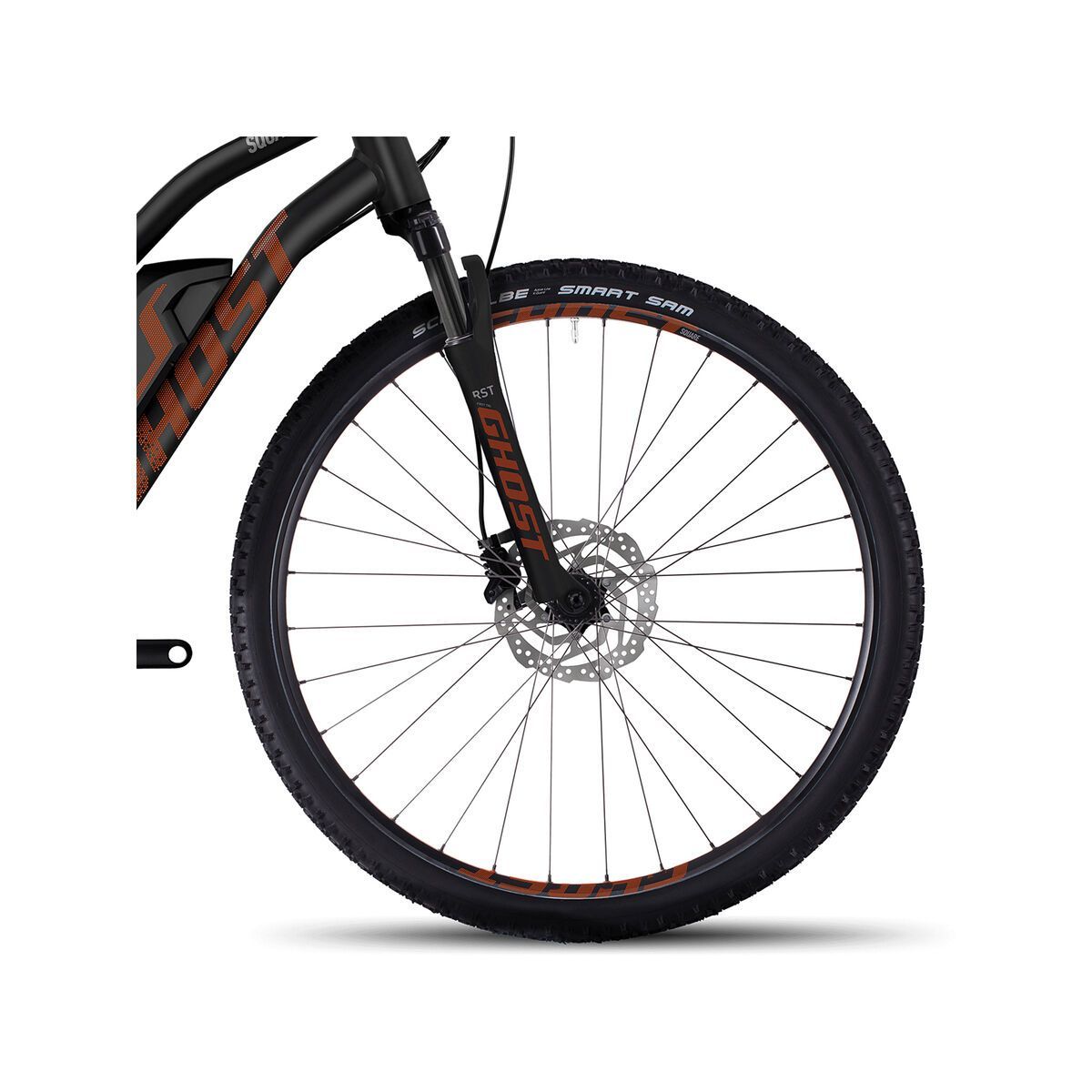 Ghost Hybride Square Cross 4 W, night black/monarch orange/urban grey - Bild 2