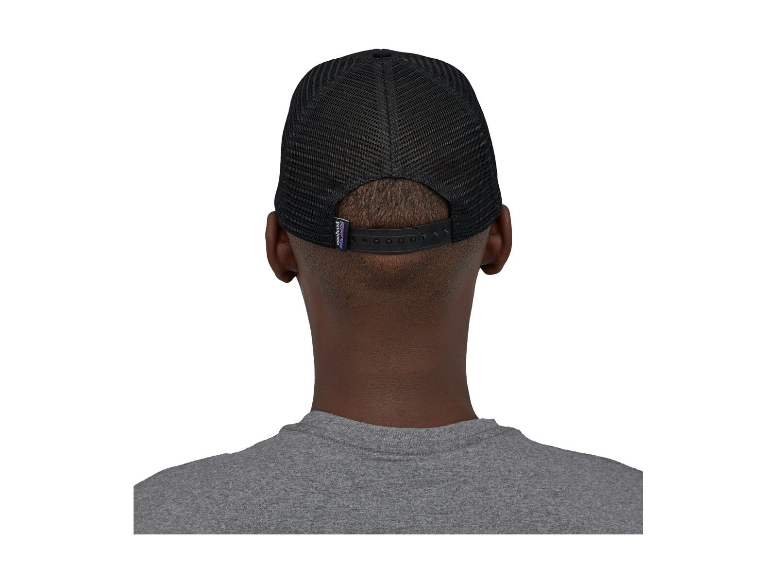 Patagonia P-6 Logo Trucker Hat, black - Bild 4