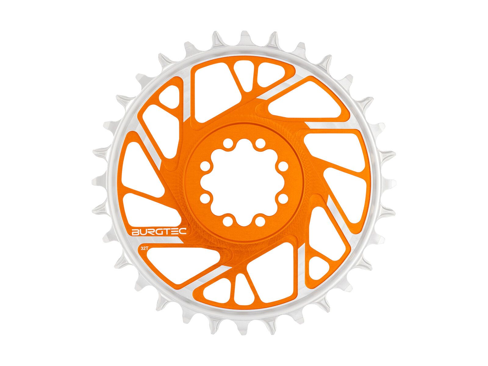 Burgtec 3 mm Offset Thick Thin Chainring SRAM 8-Bolt, iron bro orange - Bild 9