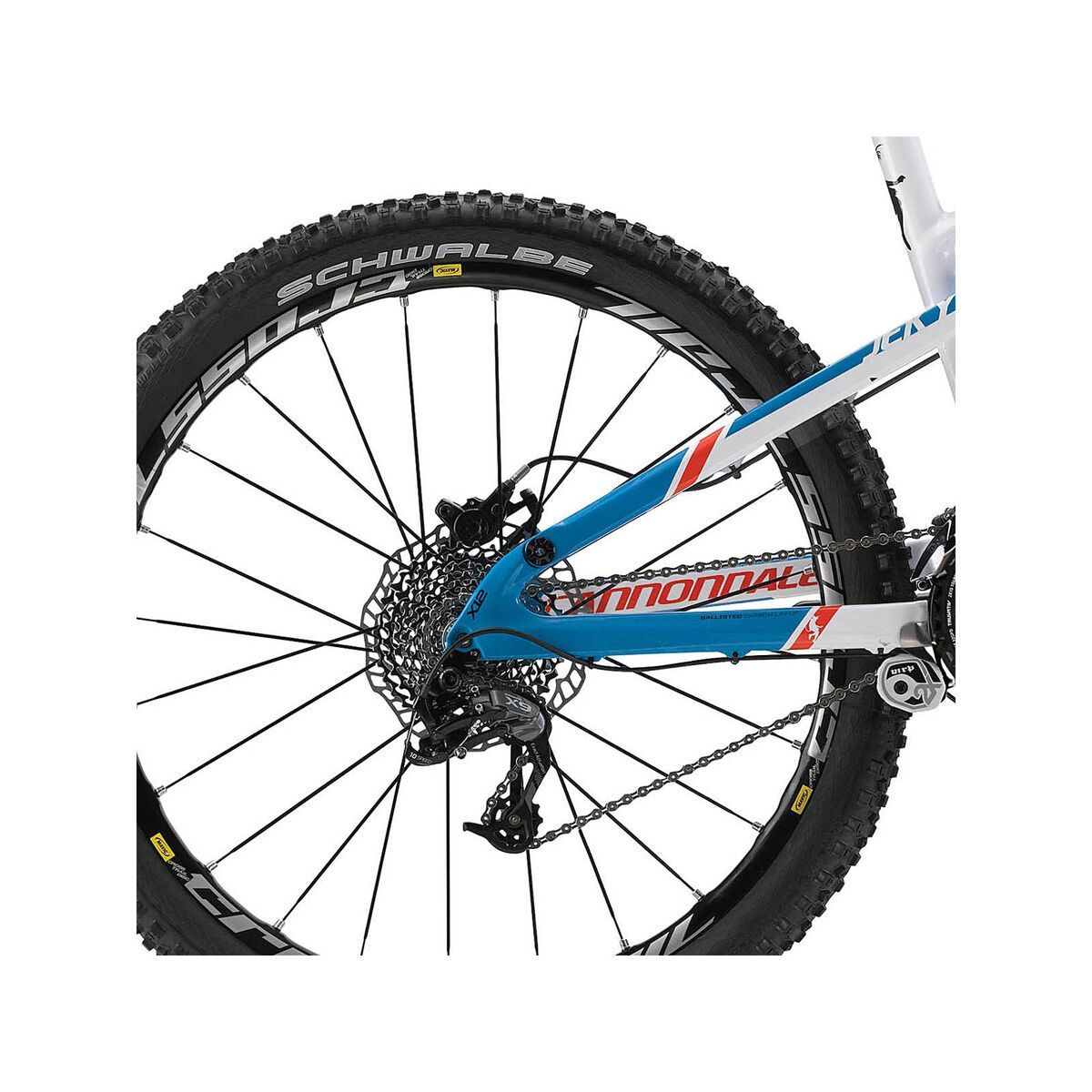 Cannondale Jekyll Carbon 2, ultra blue w/ magnesium white and 40 orange accents gloss - Bild 4