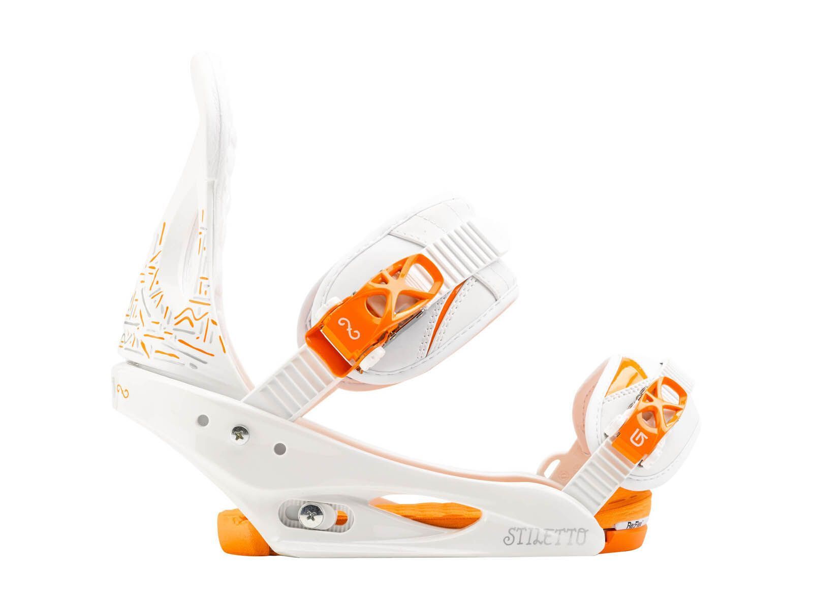 Burton Stiletto, White And Orange - Bild 1
