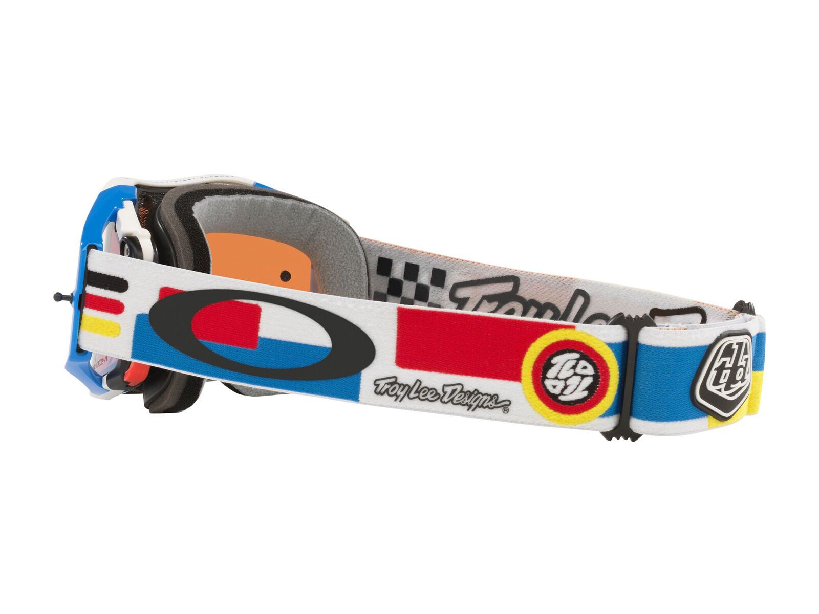 Oakley Airbrake MTB Troy Lee Designs - Prizm MX Sapphire Iridium, white dropin - Bild 4