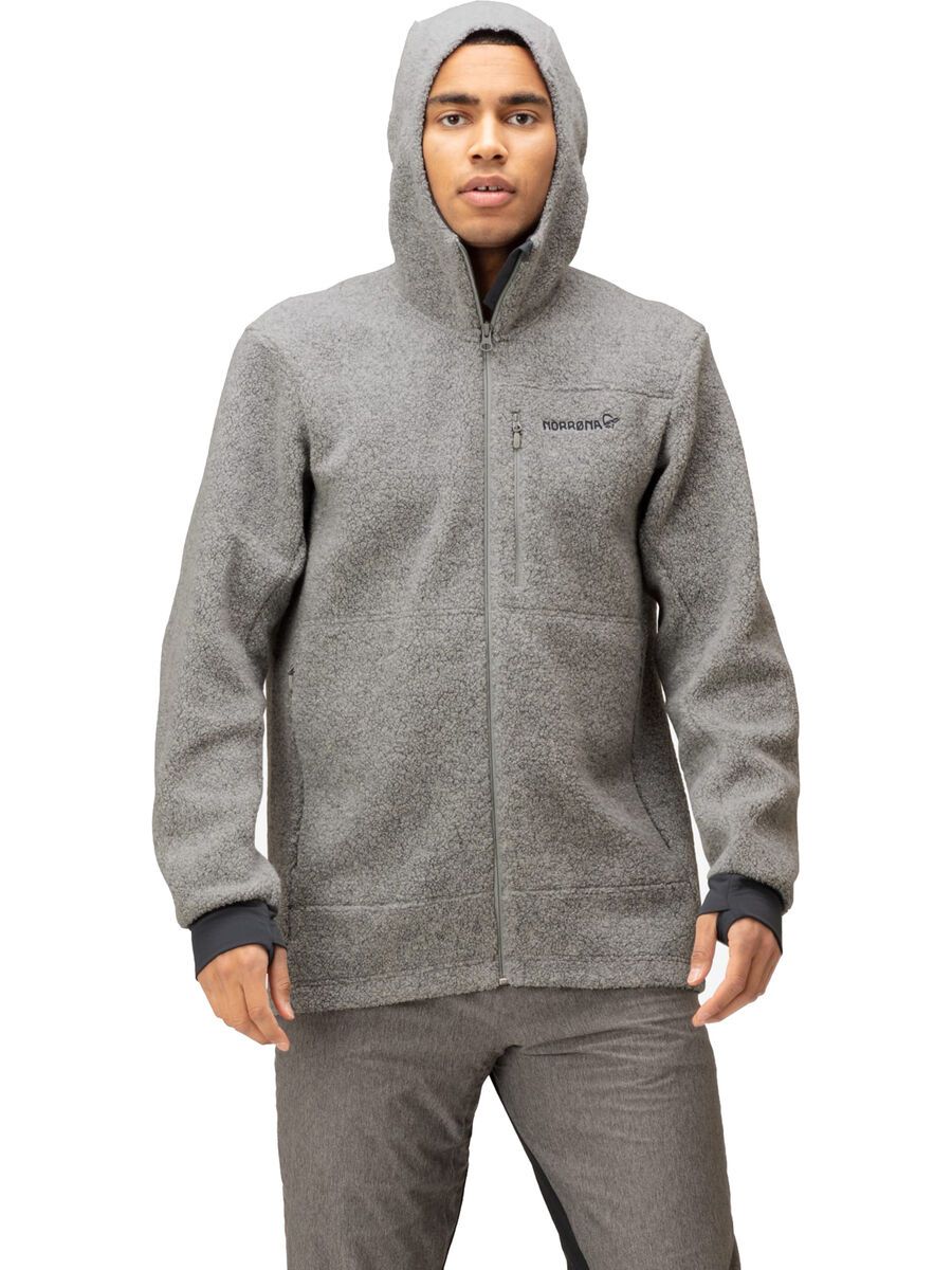 Norrona femund warmwool3 Hood M's, drizzle - Bild 3