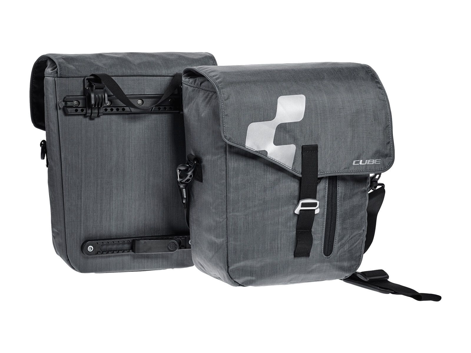 *** 2. Wahl *** Cube Fahrradtasche City (Paar), anthrazit | - Bild 1