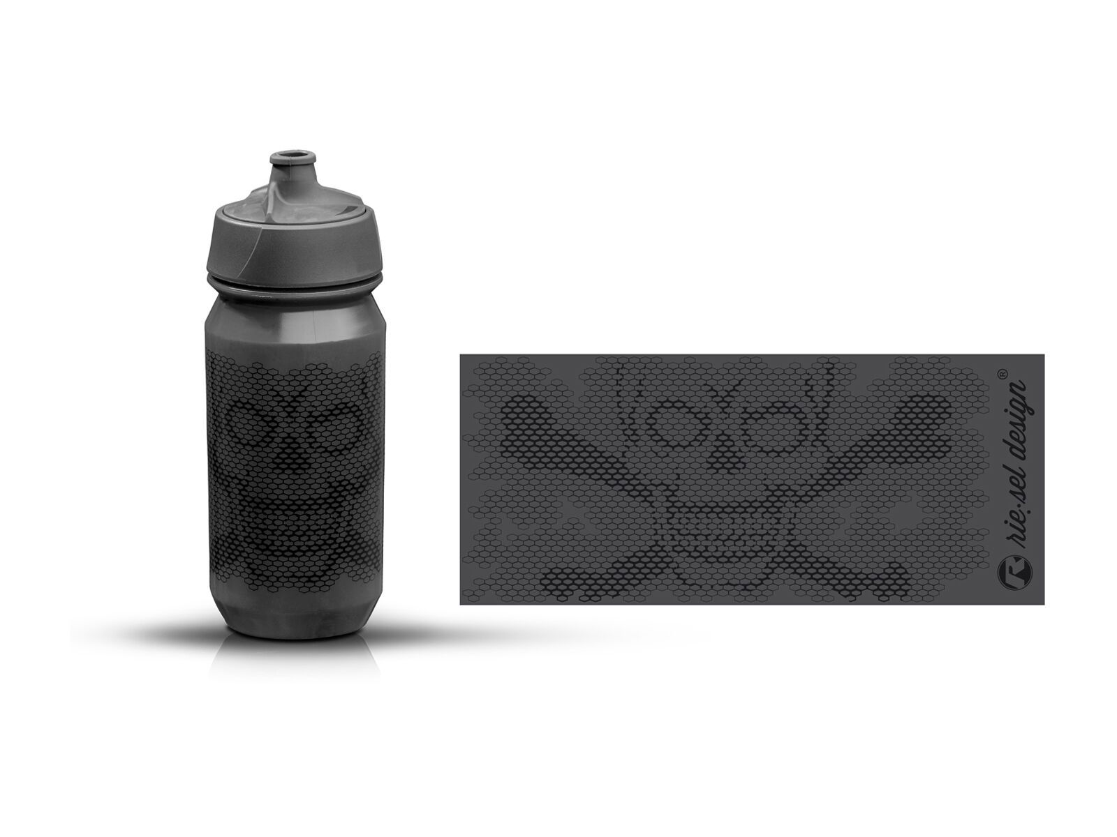 Riesel Design bottle, skull honeycomb stealth - Bild 2