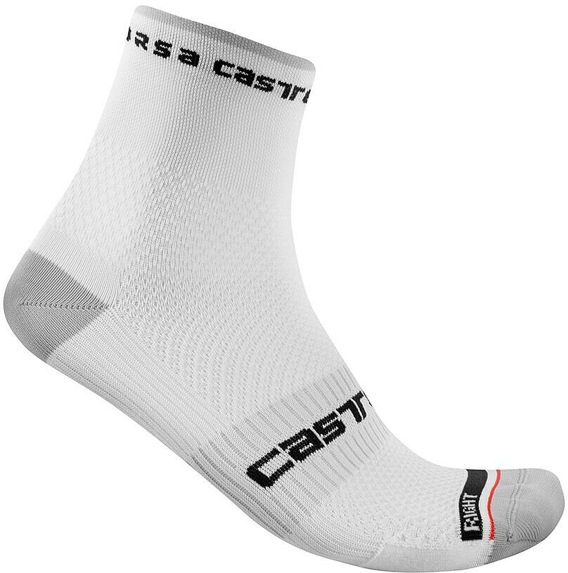 Castelli Rosso Corsa Pro 9 Sock, white - Bild 1