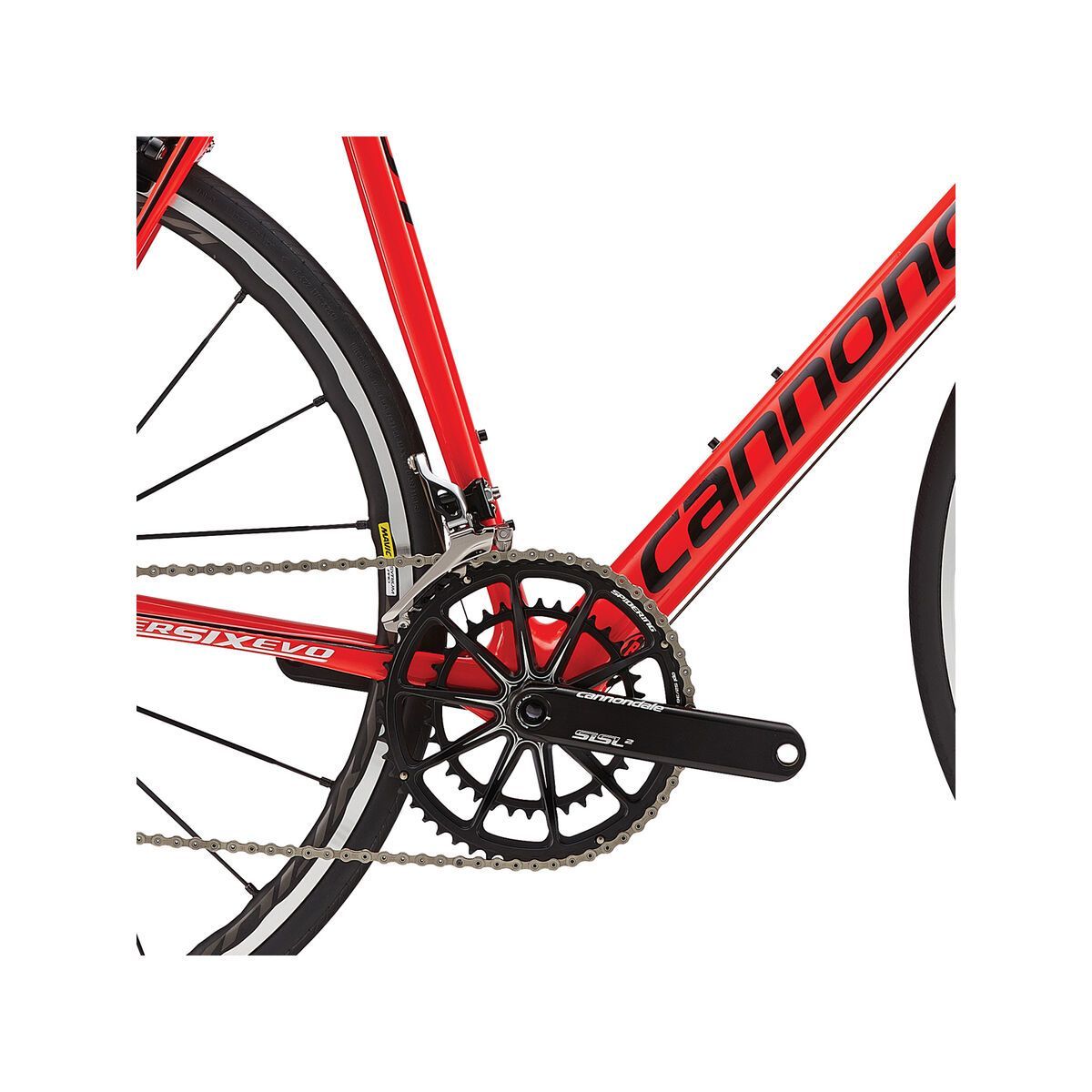 Cannondale SuperSix Evo Hi-Mod Dura Ace 1, acid red w/ jet black and white, gloss - Bild 3