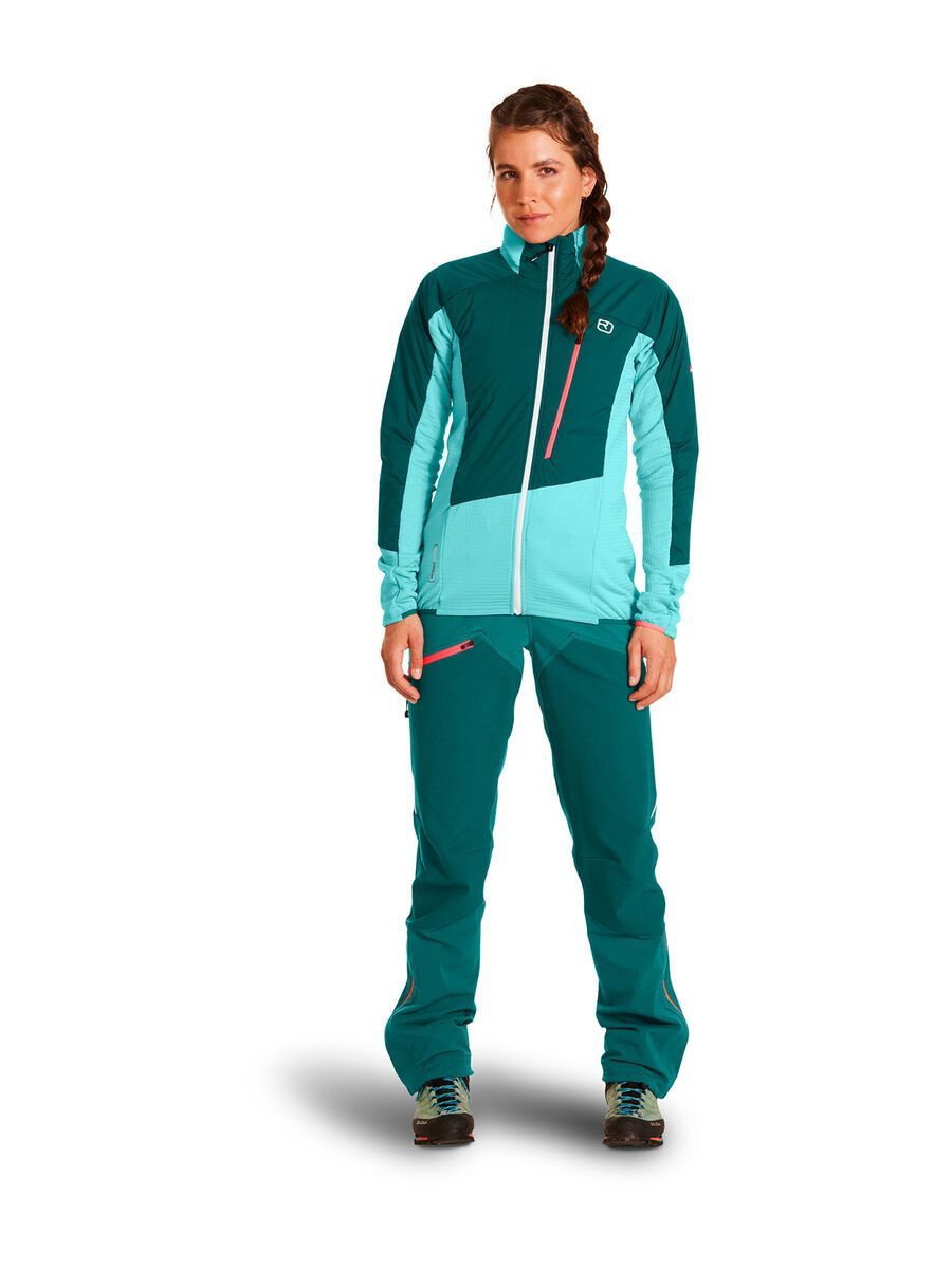 Ortovox Westalpen Swisswool Hybrid Jacket W, pacific green - Bild 3