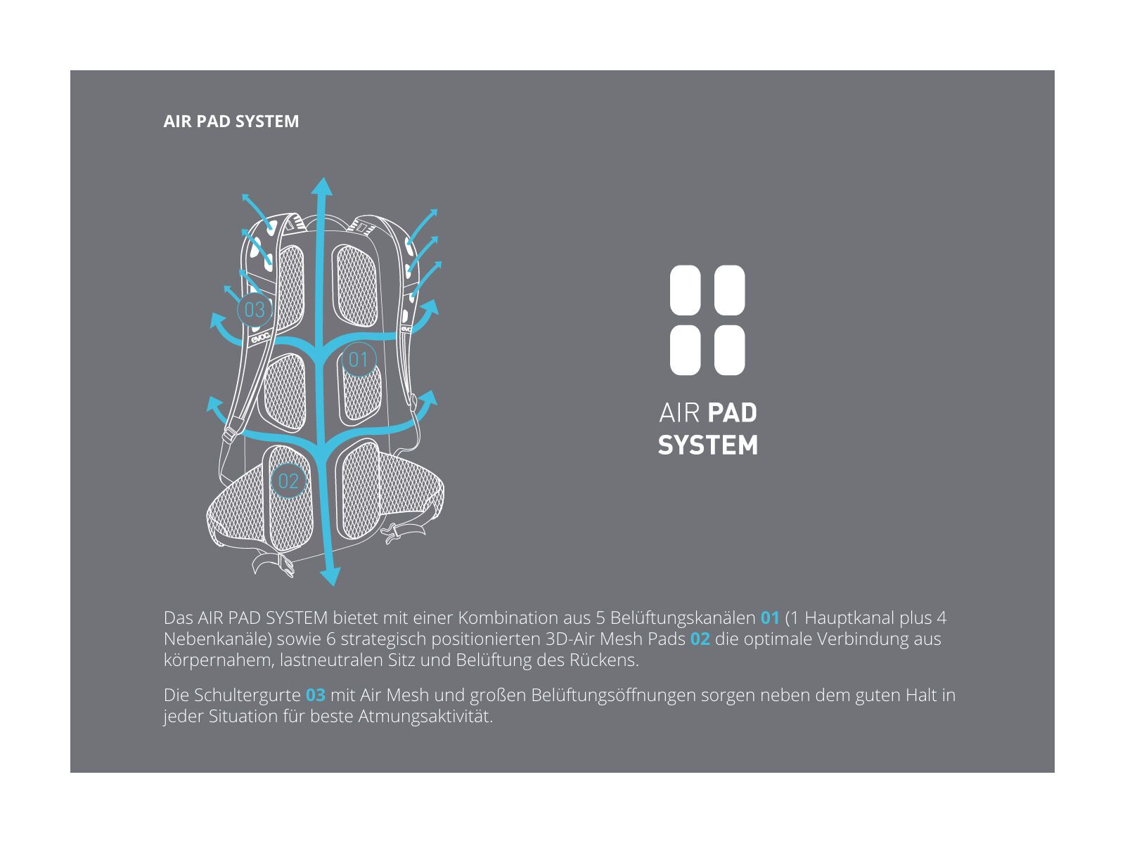 Evoc CC 6l + Hydration Bladder 2l, petrol/loam - Bild 2