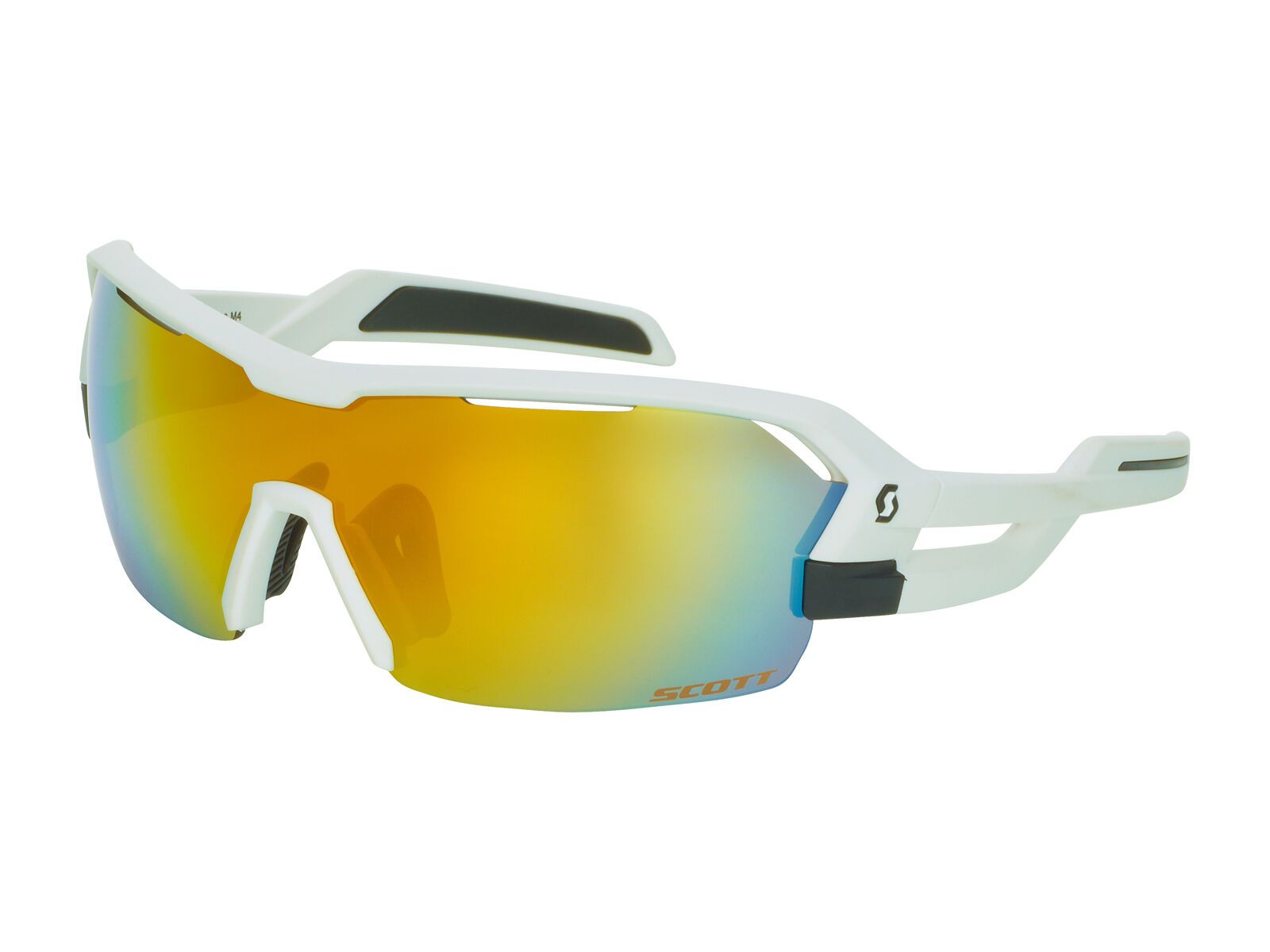 Scott Spur Sunglasses + Wechselscheibe, white matt/Lens: gold chrome - Bild 1