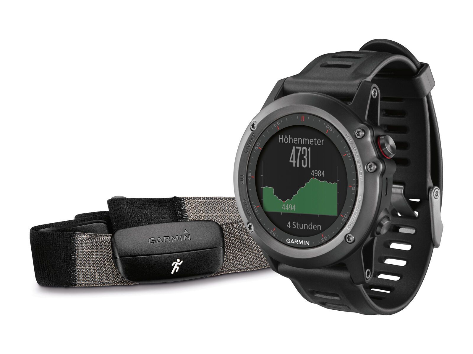 Garmin fenix 3 (Performer Bundle mit Brustgurt), grau - Bild 2
