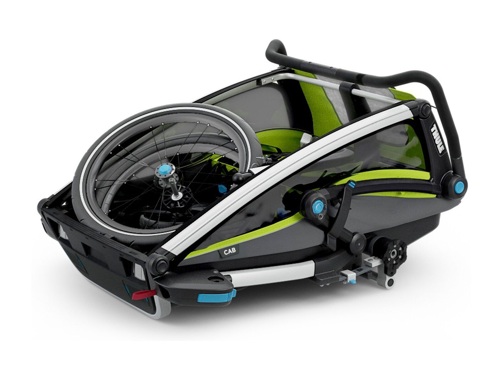 Thule Chariot Cab 2, chartreuse/dark shadow - Bild 6