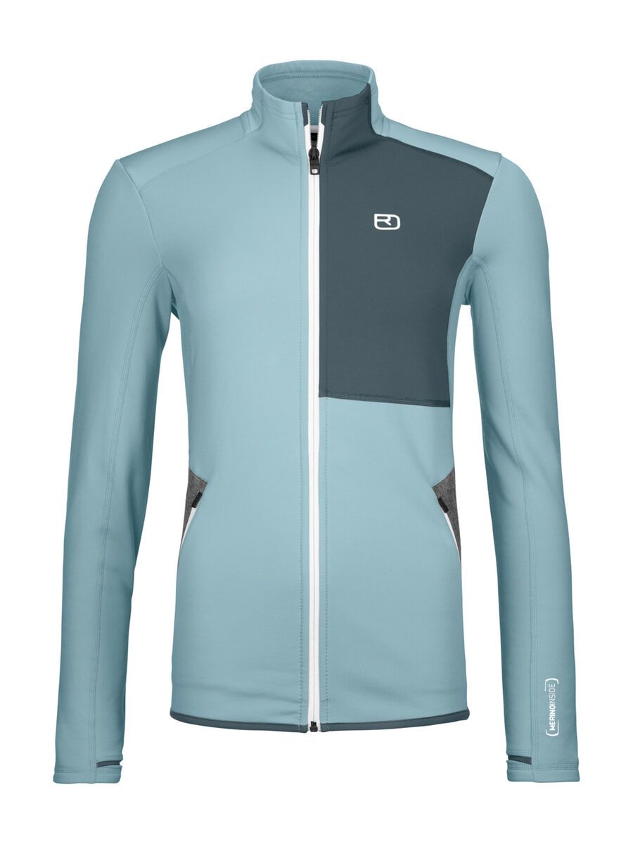 Ortovox Merino Fleece Jacket W, glacier grey - Bild 1