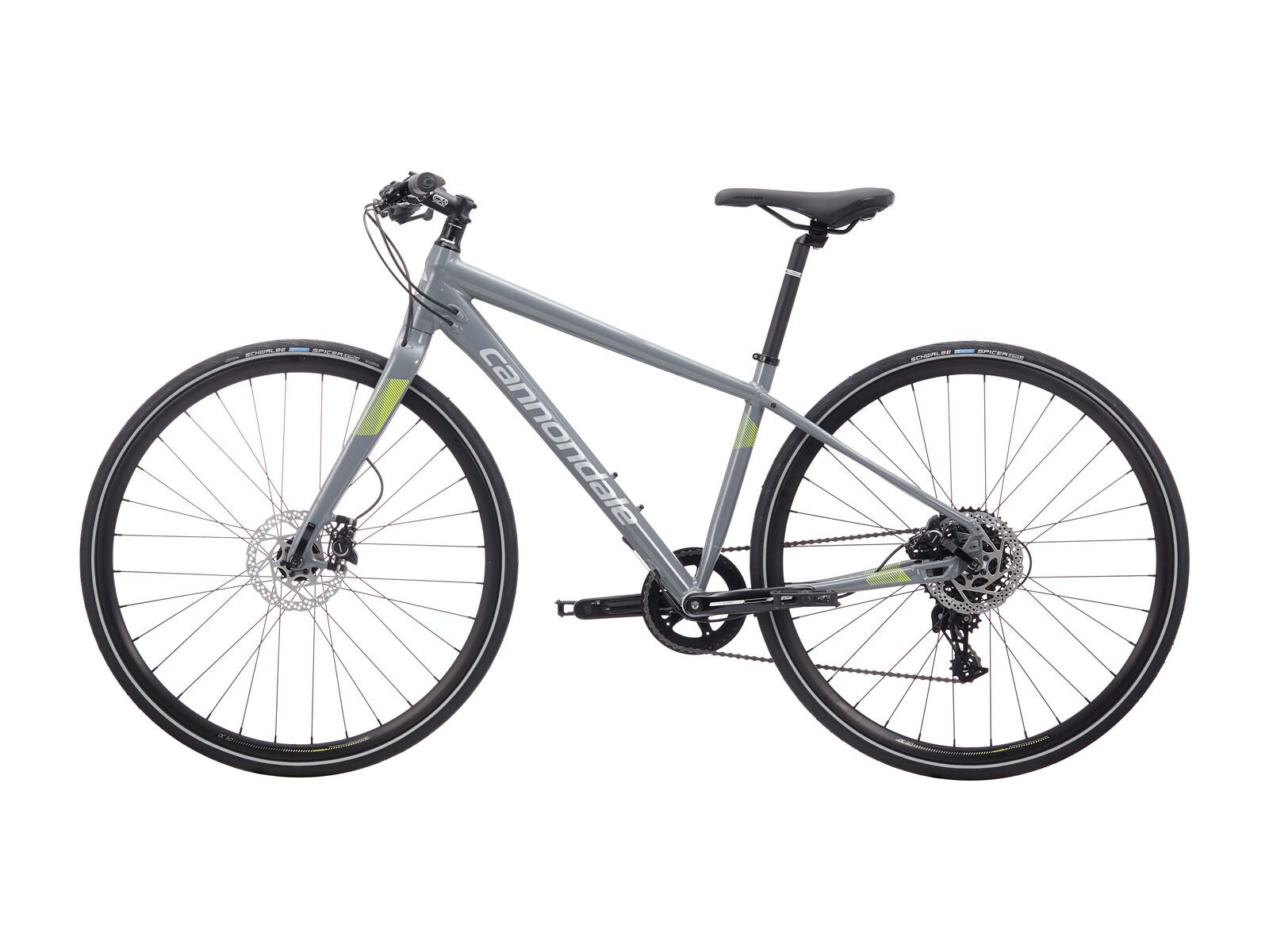 Cannondale Quick 2 Disc Women's, stealth gray w/ volt, fine silver and reflective detail - gloss (SGY) - Bild 5