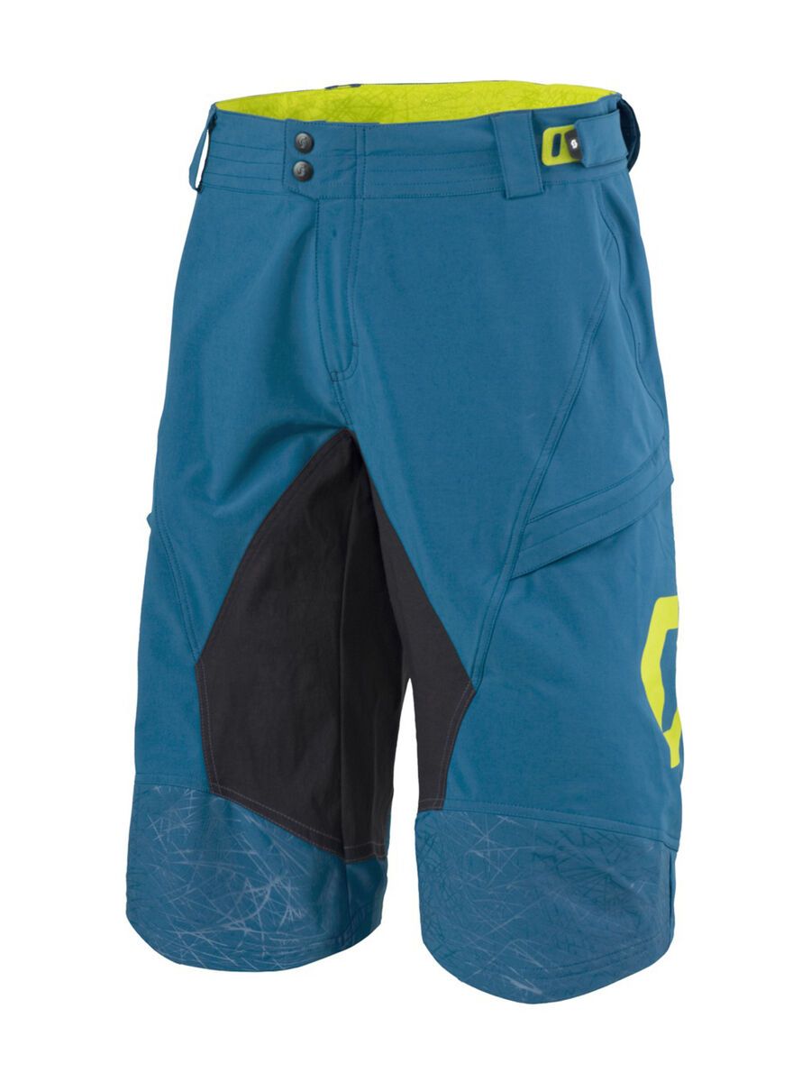 Scott Progressive Pro LS/Fit w/Pad Shorts, seaport blue/sulphur yellow - Bild 1