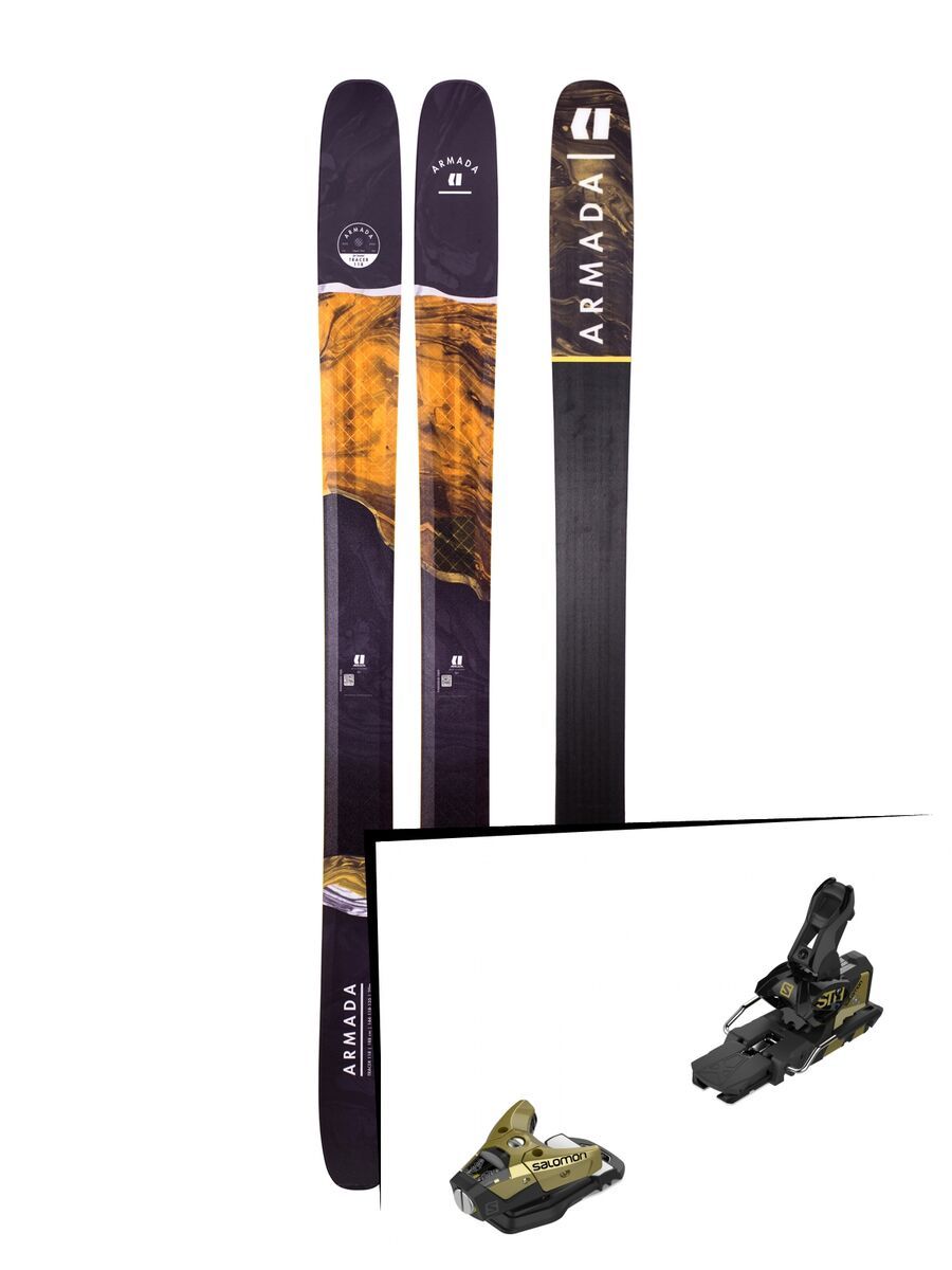 Set: Armada Tracer 118 CHX 2019 + Salomon STH2 WTR 16 gold/black - Bild 1