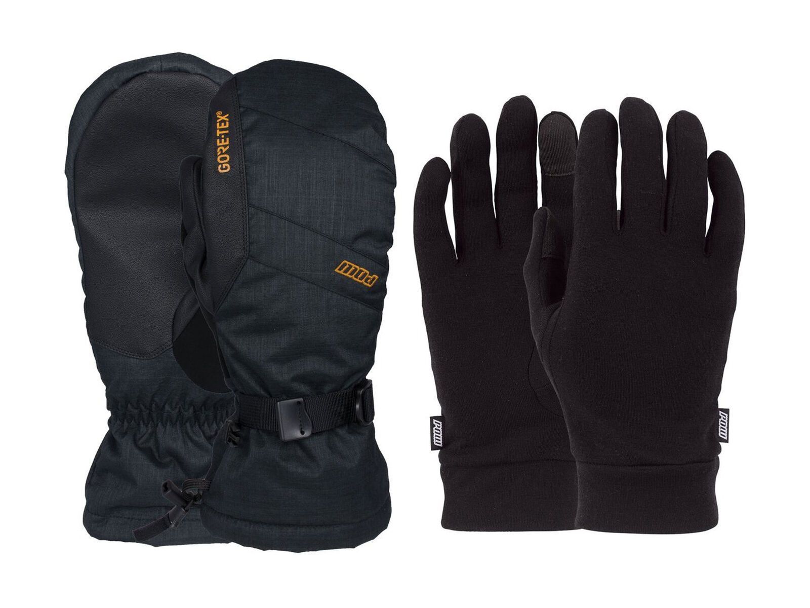 POW Gloves Warner Gore-Tex Long Mitt + Merino Liner, tobacco - Bild 2