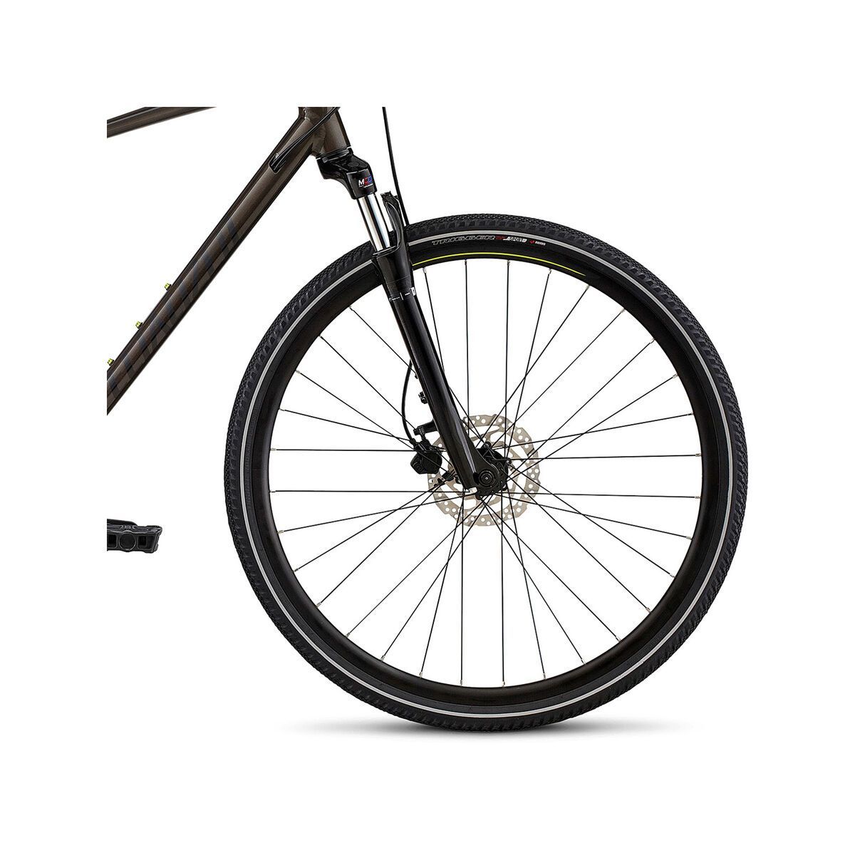 Specialized Crosstrail Sport, rainbow flake black tint/nearly black/hyper green reflective - Bild 4