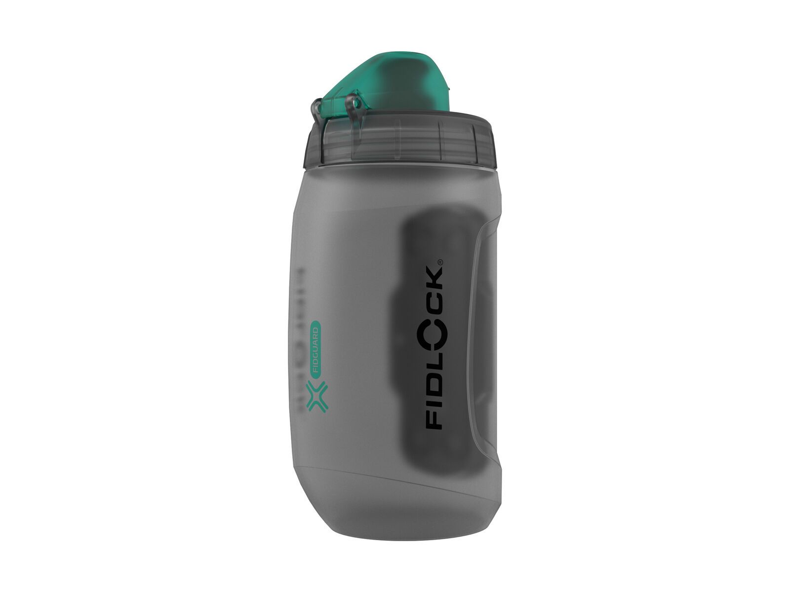 Fidlock Twist Single Bottle 450 Antibacterial, transparent black/light green - Bild 2