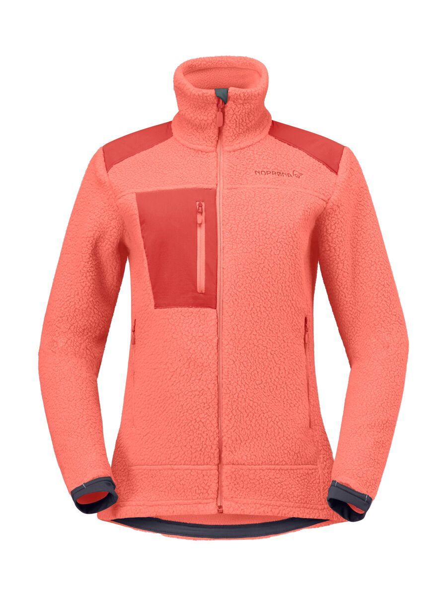 Norrona trollveggen warm3 Jacket W's, deep sea coral/baked apple - Bild 1