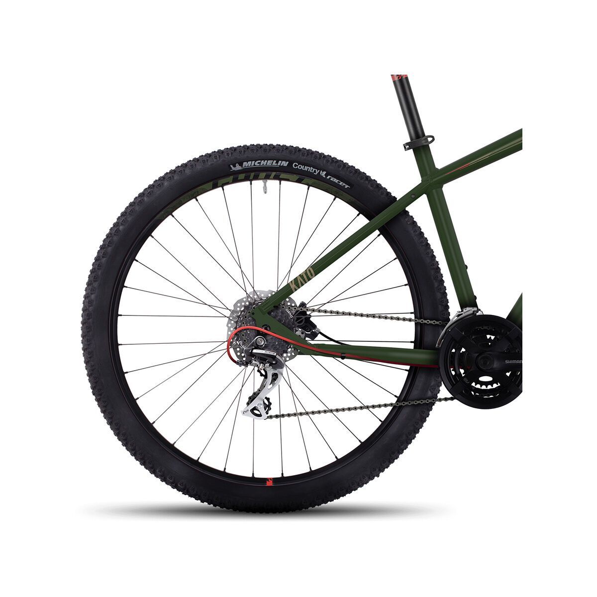 Ghost Kato 2 AL 29, forest green/army green/neon red - Bild 4