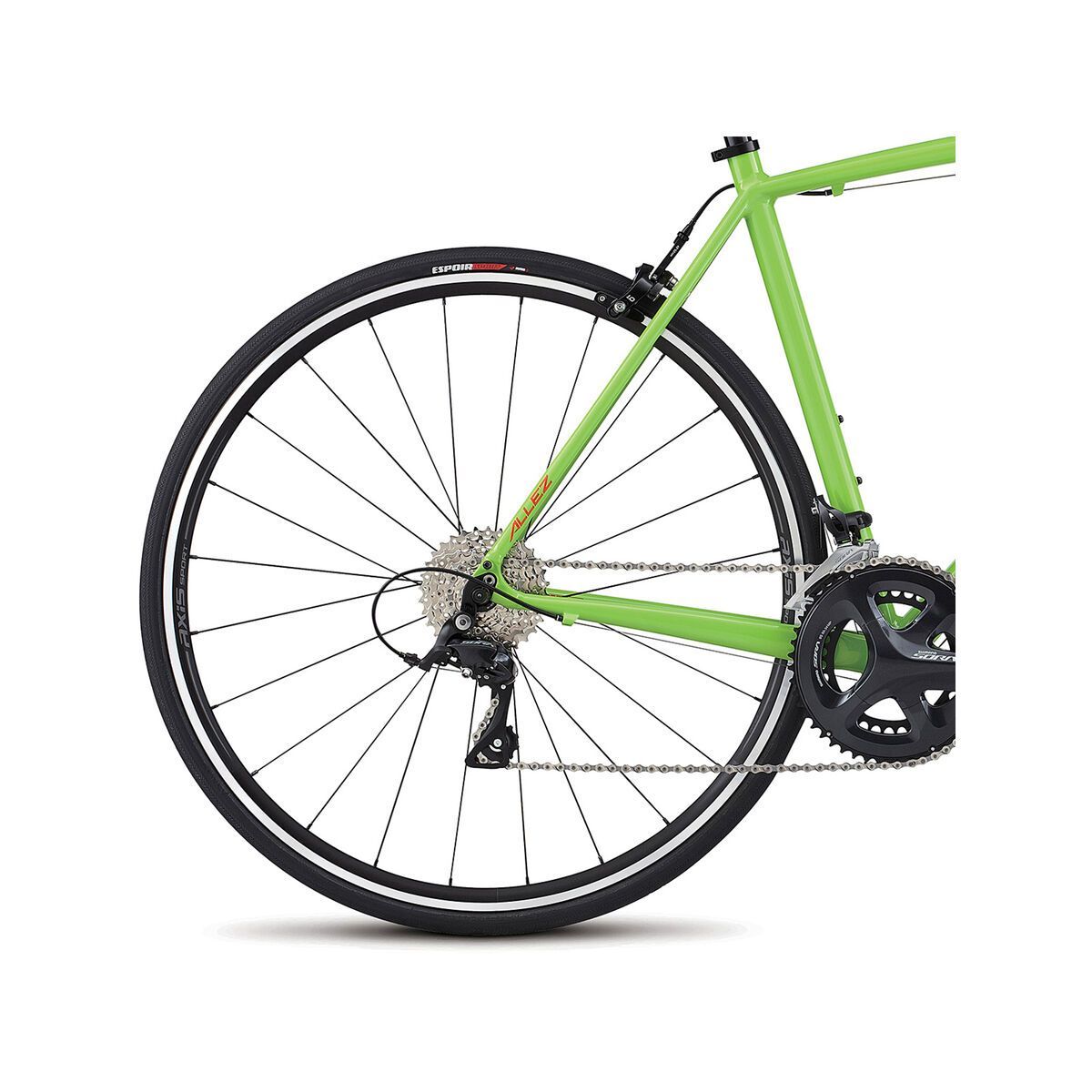 Specialized Allez E5 Sport, monster green/tarmac black/rocket red - Bild 4