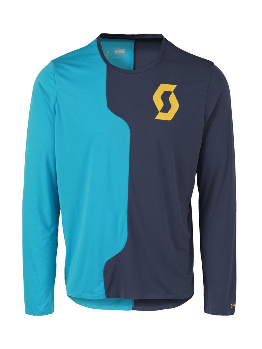 Scott Trail Tech l/sl Shirt, blue nights/hawaii blue - Bild 1