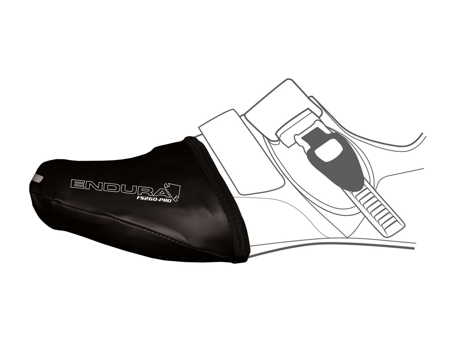 Endura FS260-Pro Slick Toe Cover, schwarz - Bild 1
