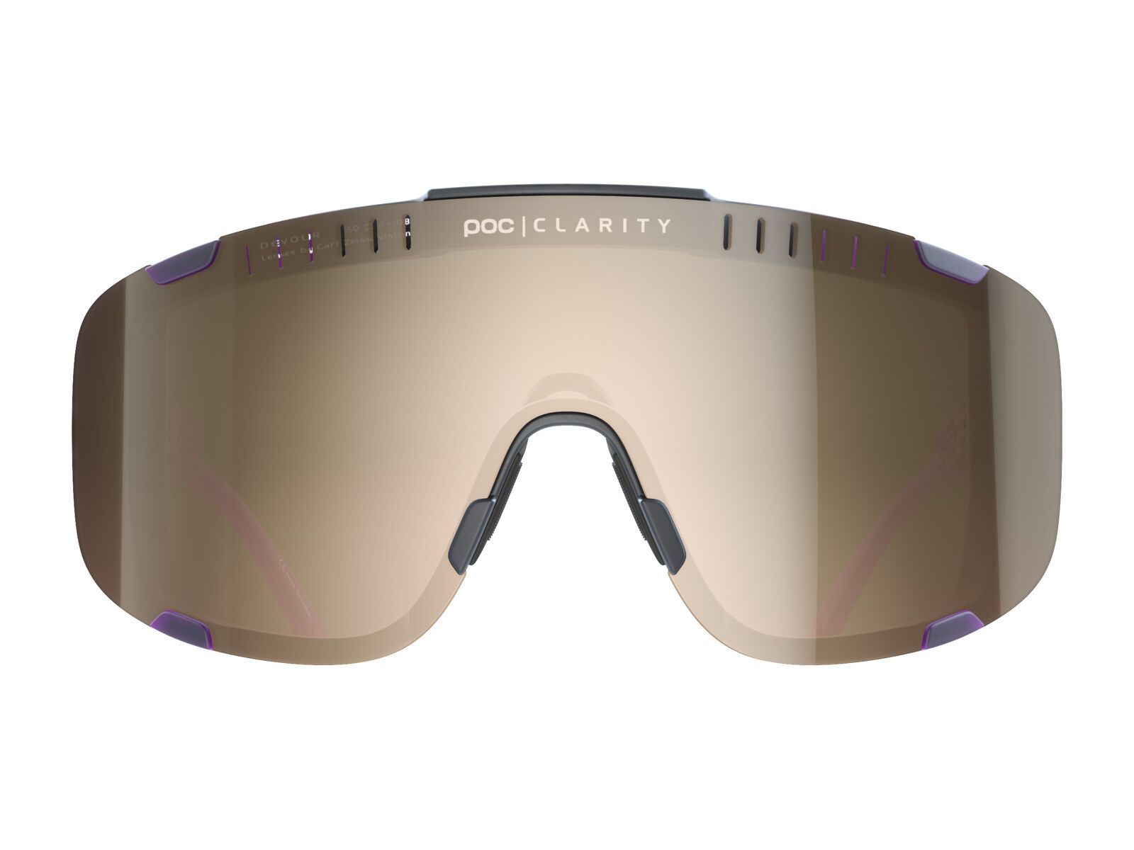 POC Devour, Clarity Trail Silver / fluo pink/uranium black transl. - Bild 2