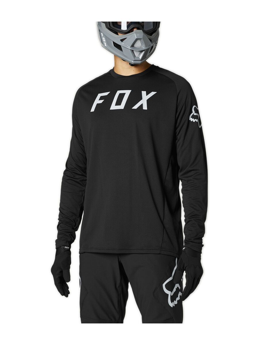 Fox Defend LS Jersey Fox Logo, black - Bild 3