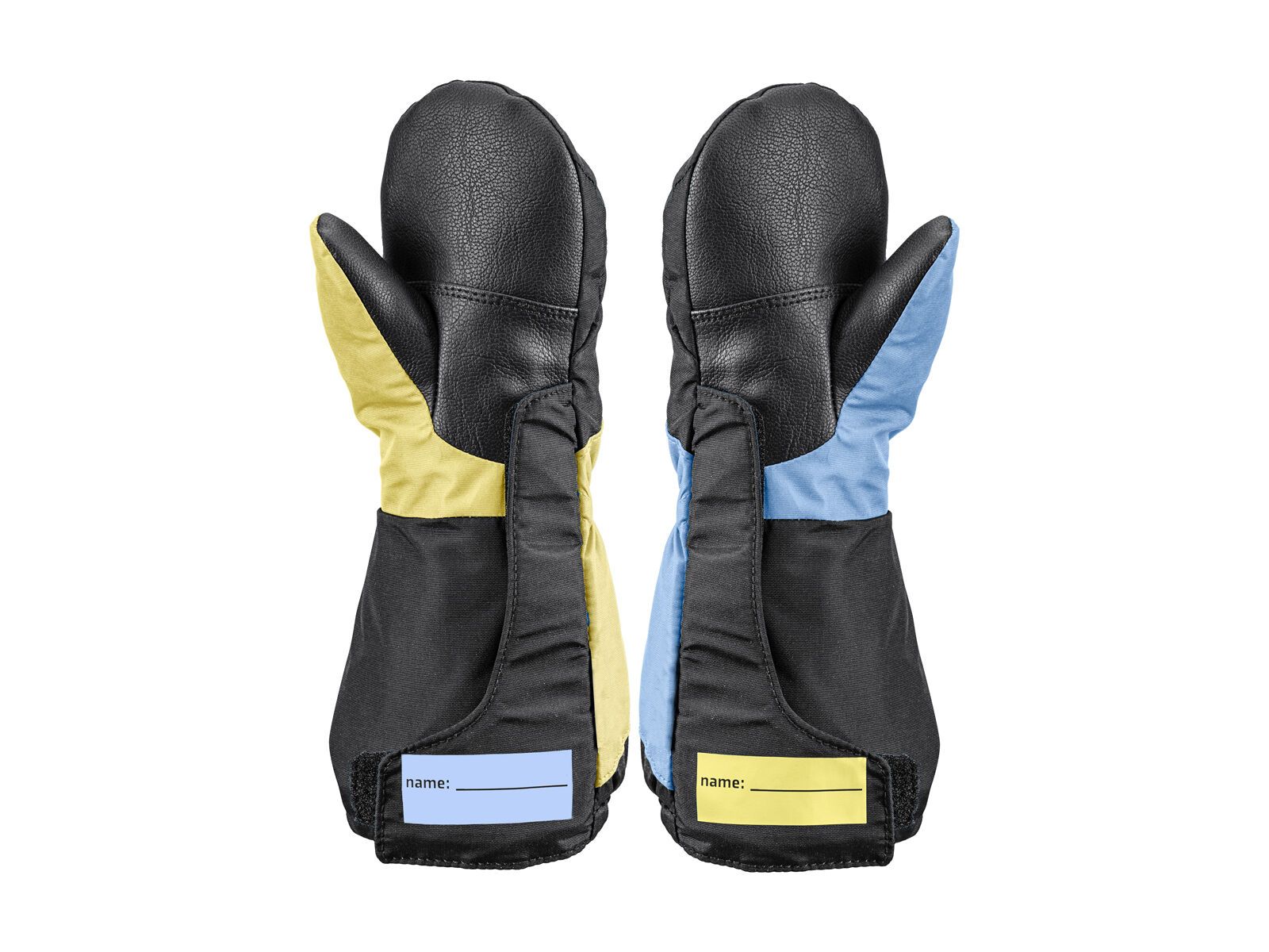 Leki Little Swtch Zero Mitt Long, black-light blue-light yellow - Bild 2