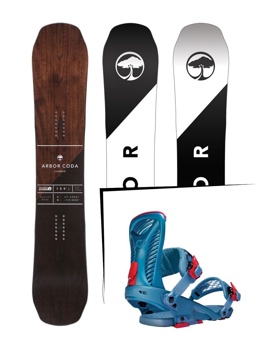 Set: Arbor Coda Camber 2017 + Ride Capo (1487143S) - Bild 1