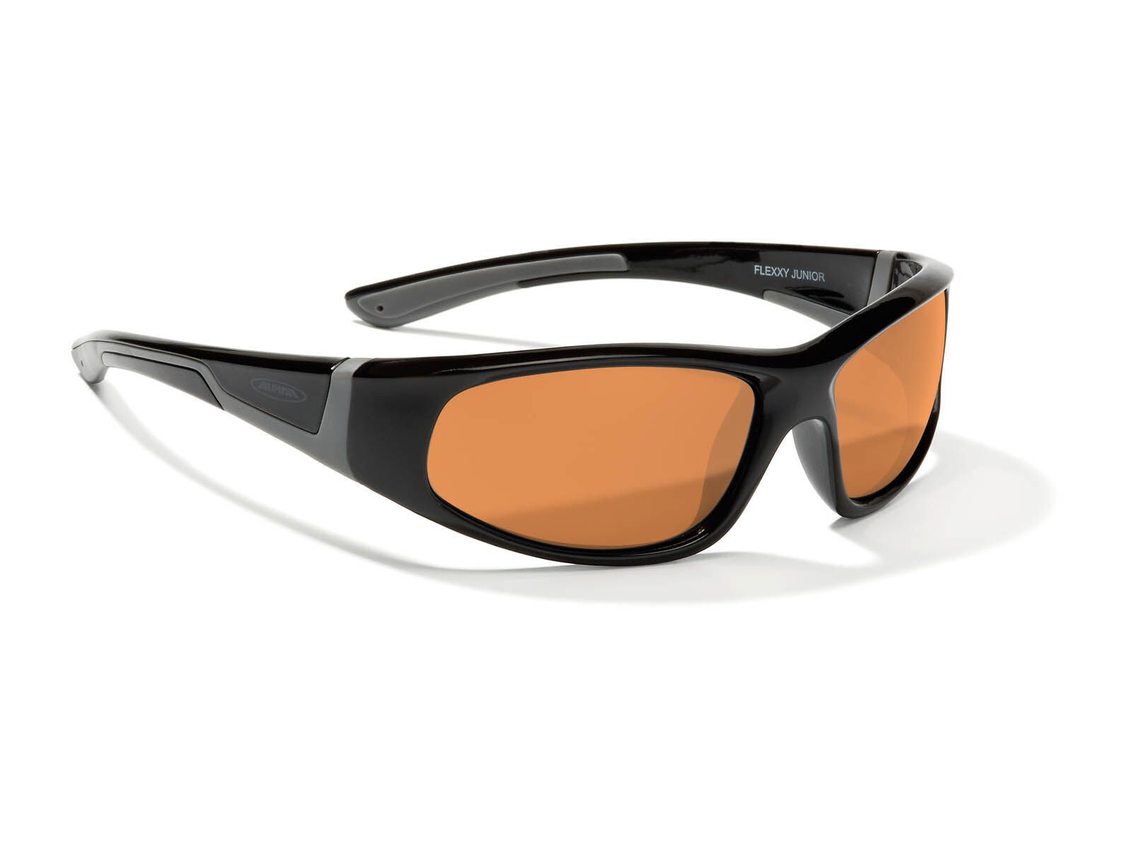 Alpina Flexxy Junior, black-grey/Ceramic Mirror Orange S2 - Bild 1