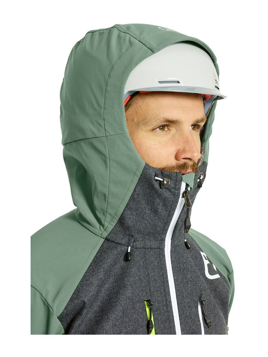 Ortovox Merino Naturtec Plus Pordoi Jacket M, green forest - Bild 7