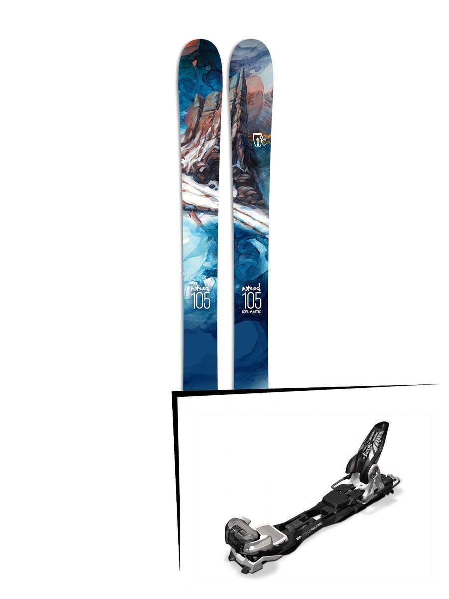 Set: Icelantic Nomad 105 2017 + Marker Baron EPF 13 (1458318S) - Bild 1