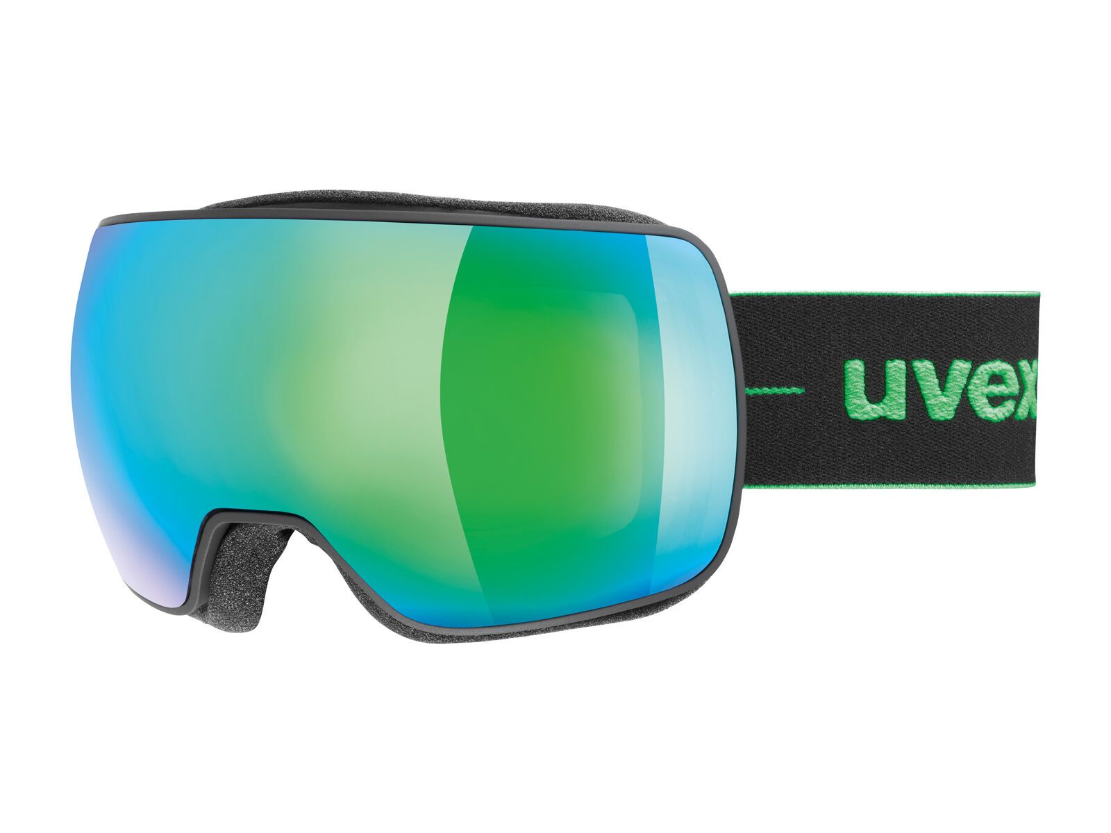 uvex compact FM, black mat/Lens: mirror green - Bild 1