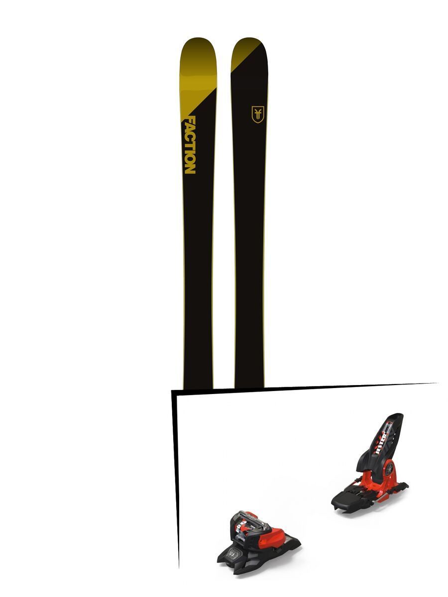 Set: Faction Candide 2.0 2018 + Marker Jester 18 Pro ID black/flo-red - Bild 1