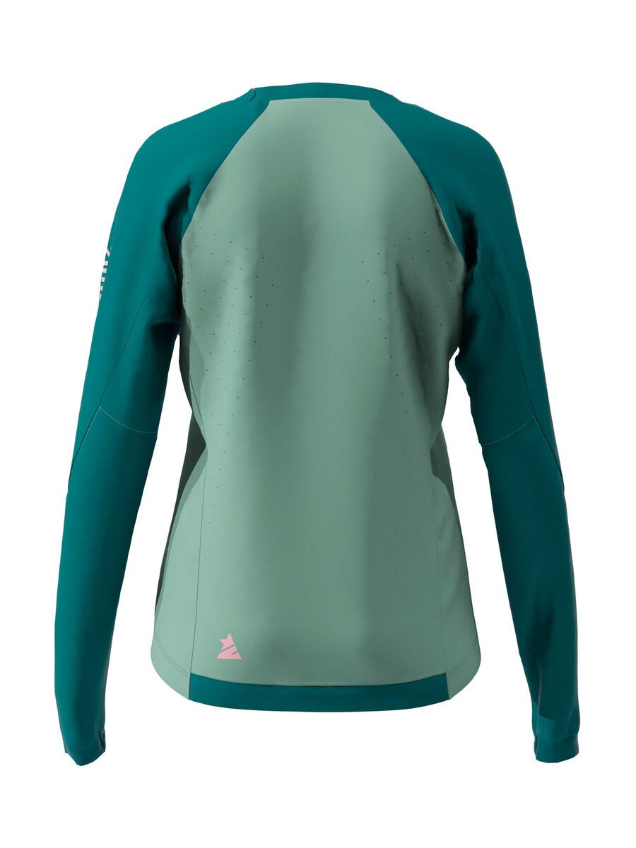 Zimtstern PureFlowz Shirt LS Women's, granite green/pacific green/blush - Bild 4