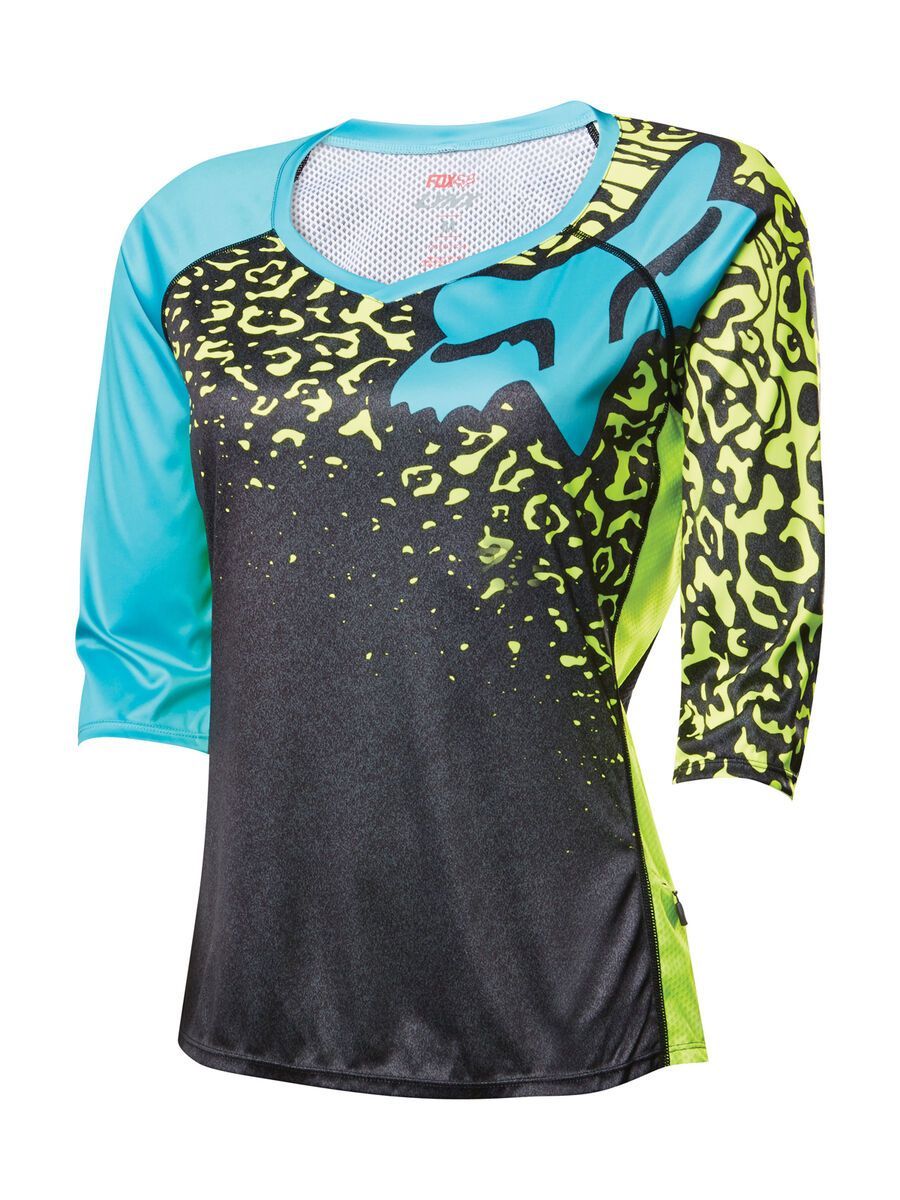 Fox Womens Lynx 3/4 Jersey, flow yellow - Bild 1