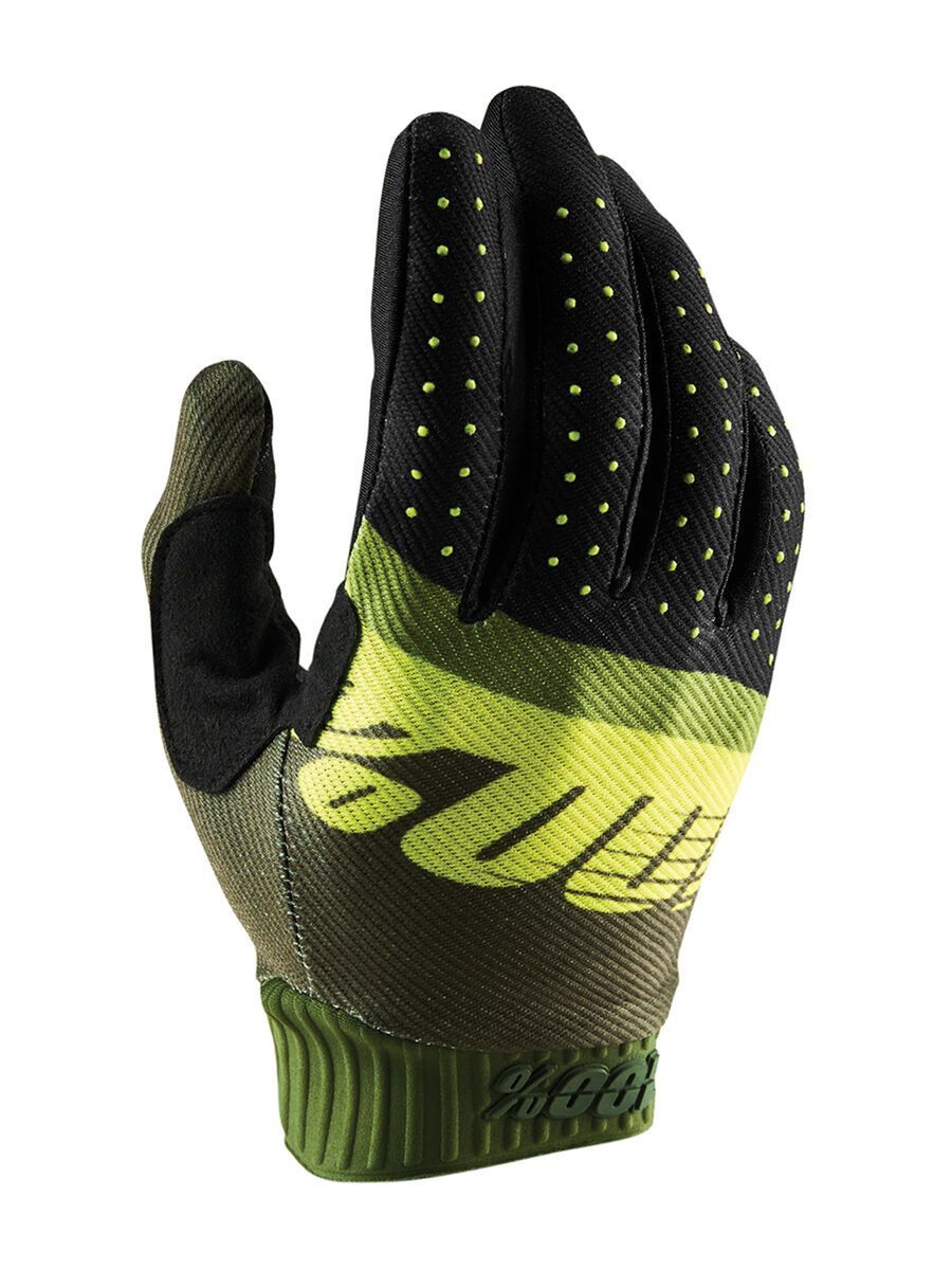 100% Ridefit Glove, army green/fluo lime/fatigue - Bild 1