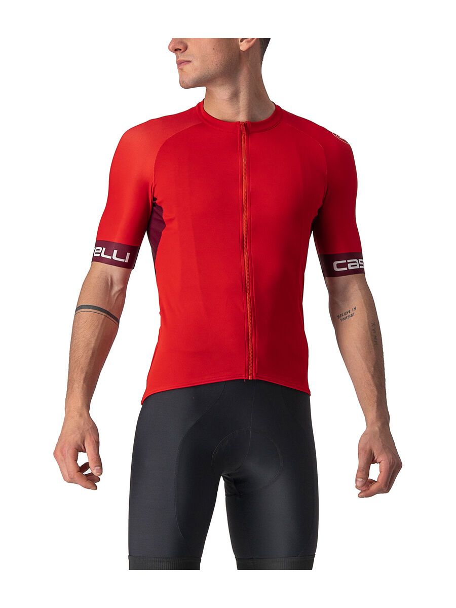 Castelli Entrata VI Jersey, red/bordeaux-ivory - Bild 1