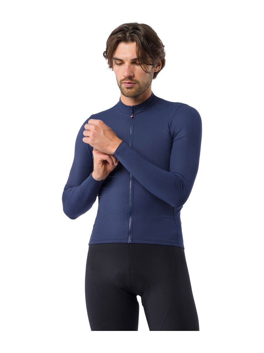 Castelli Thermowoven LS Jersey, belgian blue - Bild 2