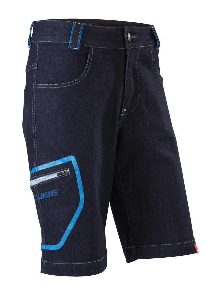 Cube Denim Shorts, indigo blue - Bild 1