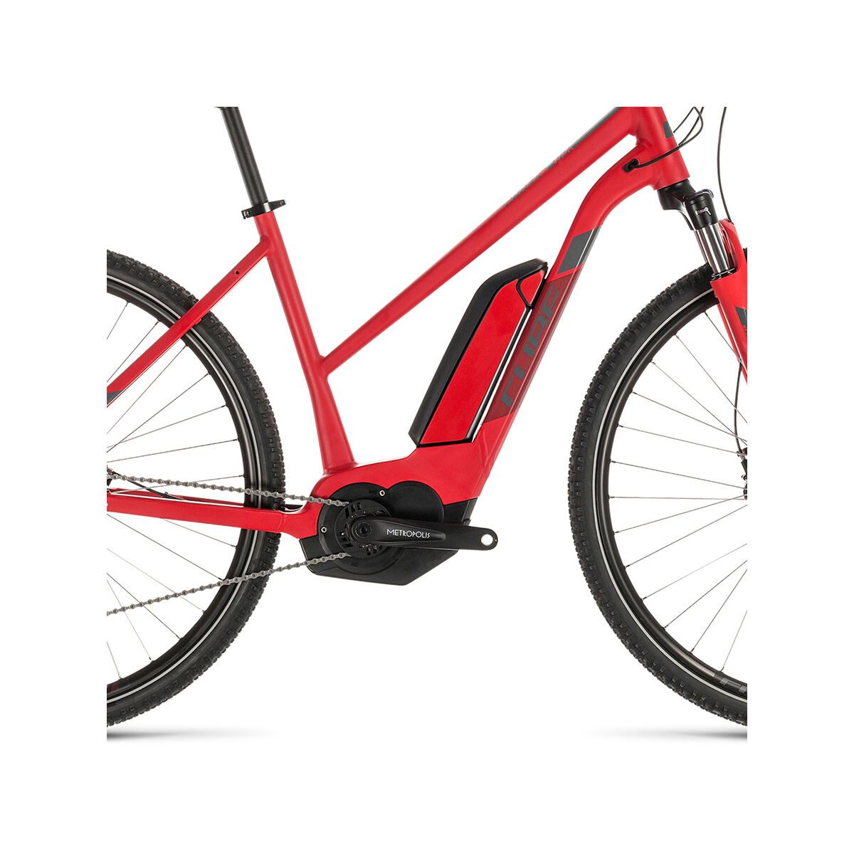 Cube Cross Hybrid Pro 400 Trapeze, red´n´grey - Bild 3