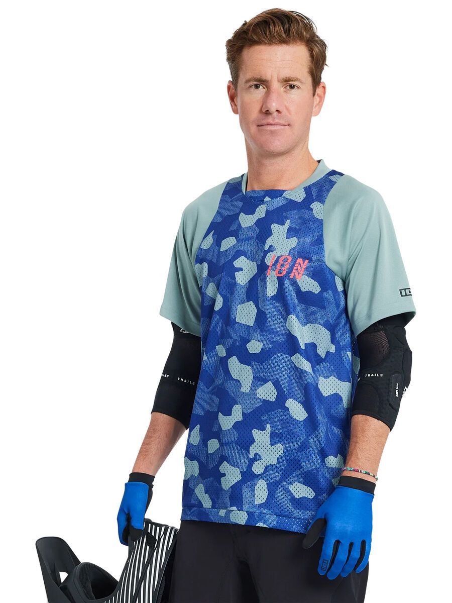 ION MTB Shortsleeve Jersey Scrub Men, tidal-green - Bild 4